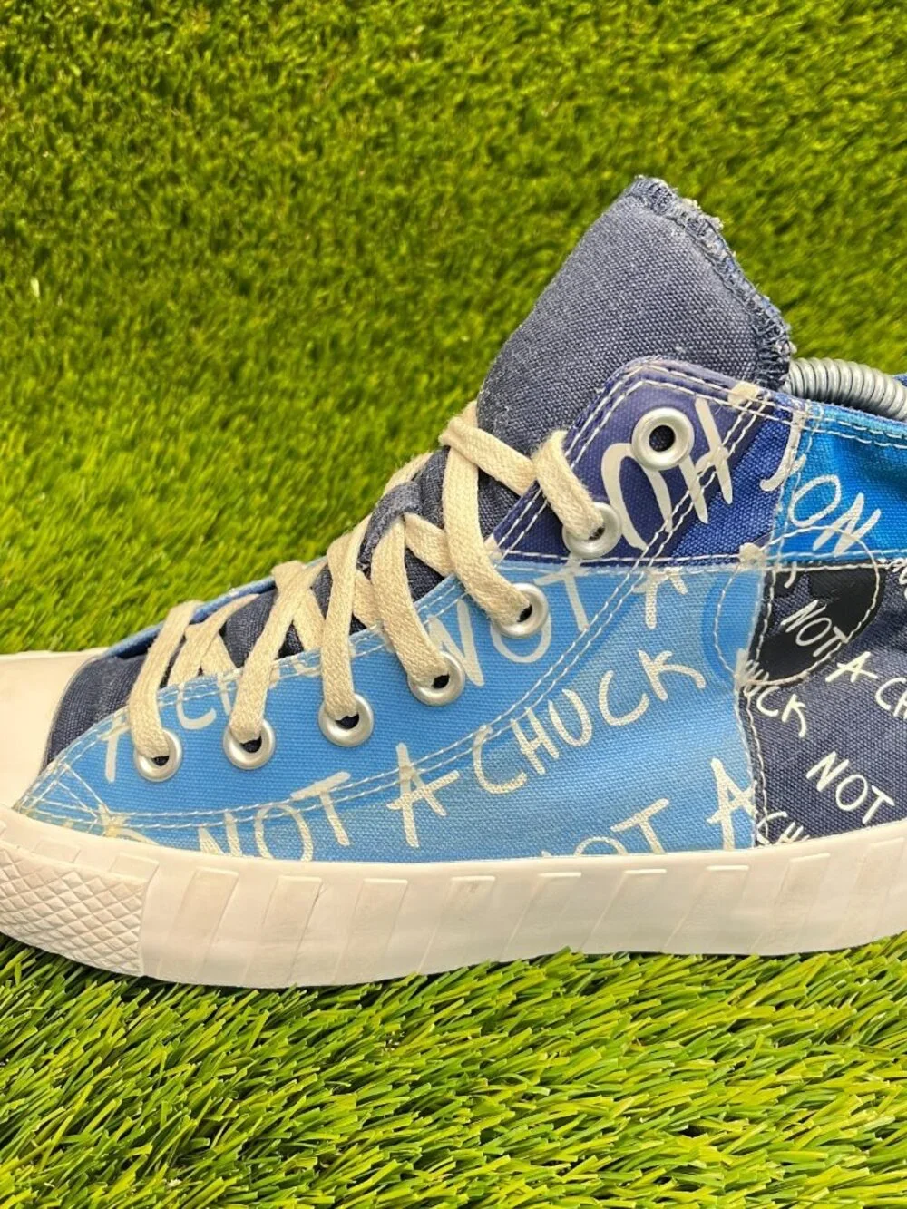 Converse UNT1TL3D High Not a Chuck Boys Size 4Y Blue Casual‎ Shoes Sneakers